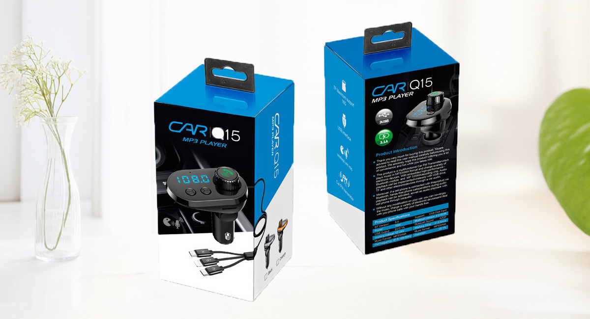 車(chē)充產(chǎn)品包裝膠盒詳情圖